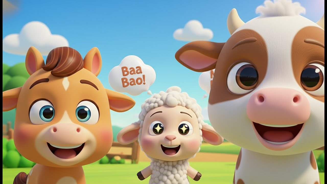 Farm Animals Song | Kids Songs & Animal Sounds 🎶“Baby Shark Dance 🦈 + Farm Animals Song 🐑🐄 |”
