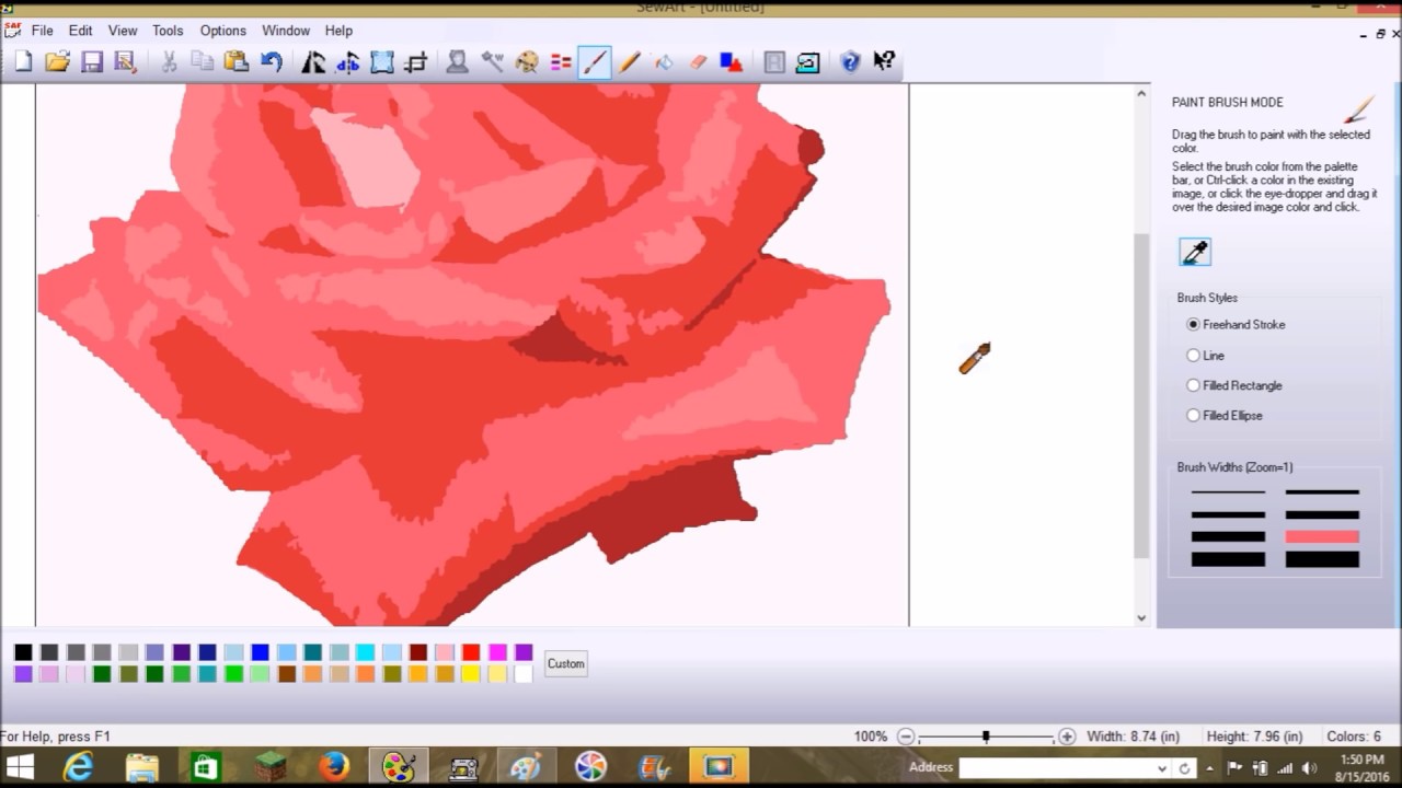 Sew Art - 2016 - How to Digitize a Photo of a Rose for Embroidery