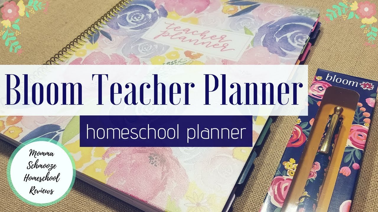 HOMESCHOOL PLANNER FLIP THROUGH & UNBOXING 🌸 BLOOM TEACHER PLANNER