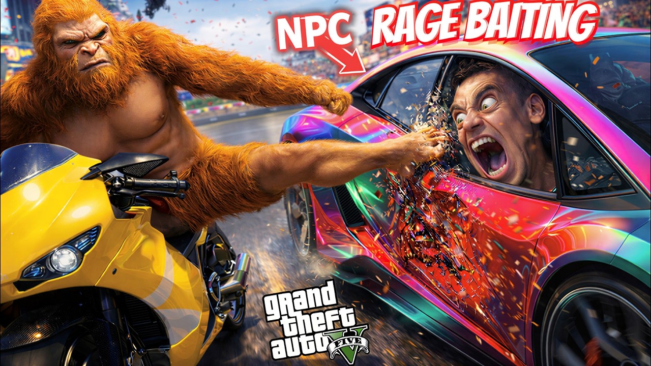 One Hour of the Most Chaotic NPC *Rage Baiting* | GTA 5 💀😭