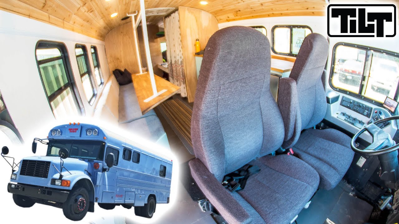 School Bus Converted Into a Tour Bus! [Tilt] │ The Vault Pro Scooters