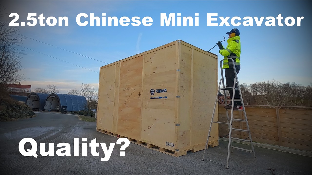 Покупка более крупного мини-экскаватора грузоподъемностью 2,5 тонны из Китая.