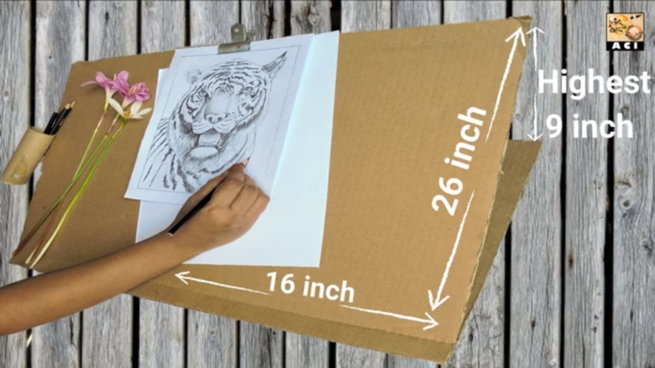 DIY recycled drawing board cheap and easy.