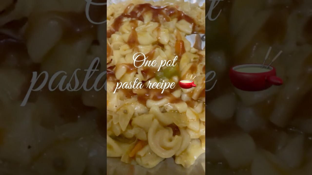 One pot pasta 🍝 #food #comment #shorts #viral