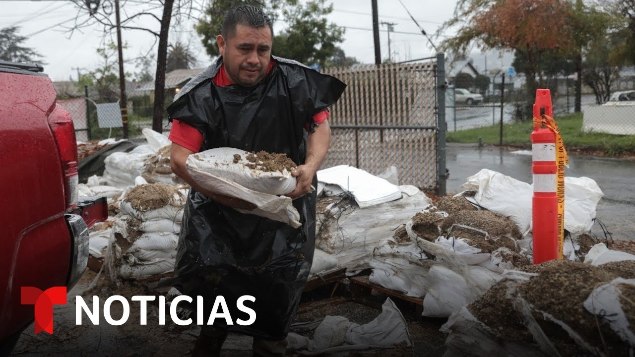 Emergencia en California por tormenta; 38 millones bajo alerta inundaciones | Noticias Telemundo