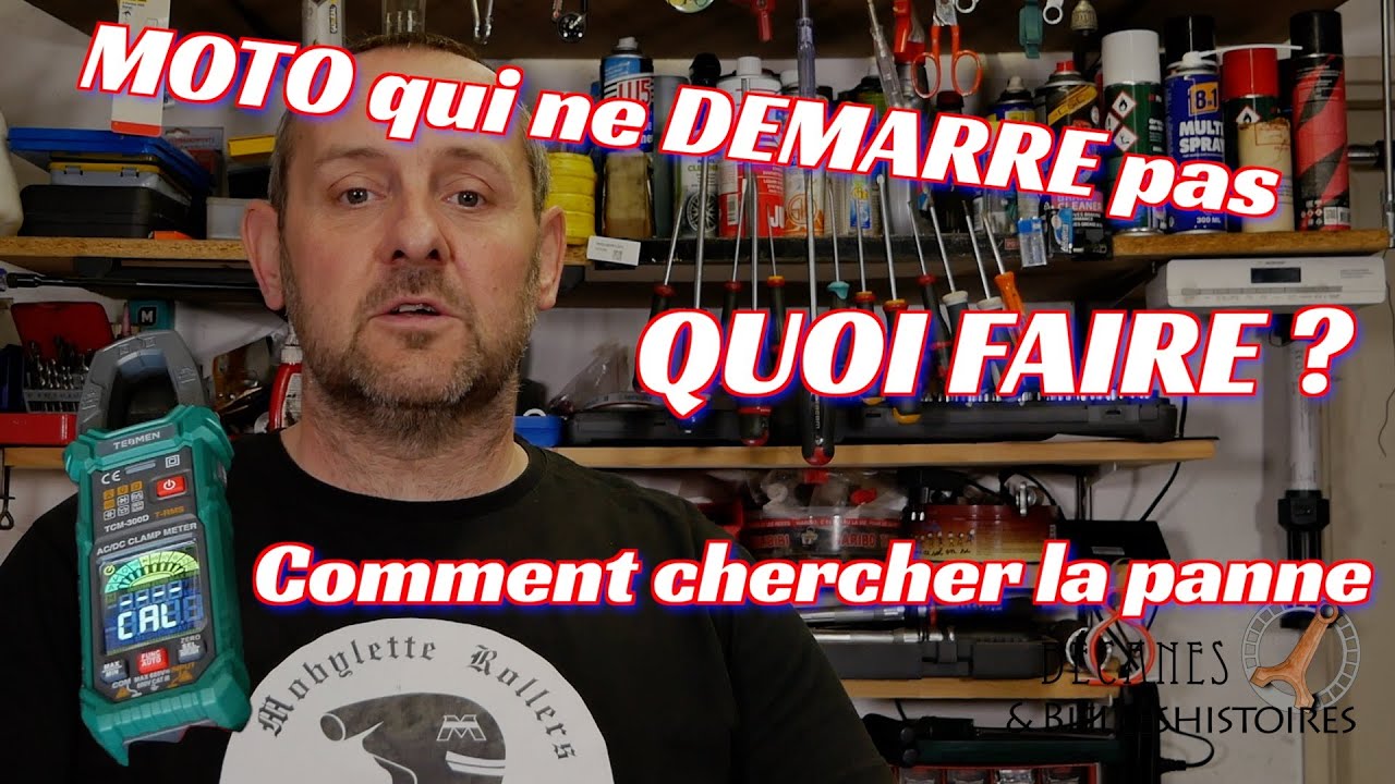 MOTO QUI NE DEMARRE PAS : la méthode de recherche de panne expliquée par étapes.