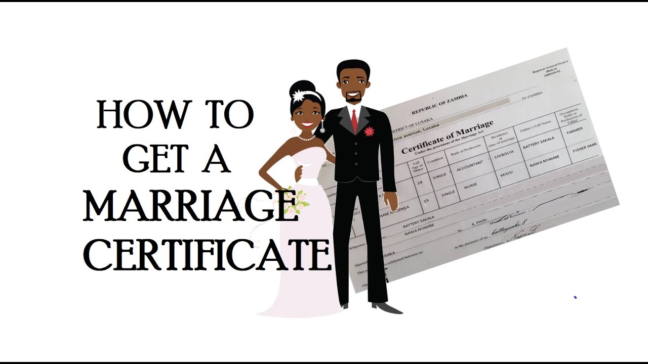 Как получить свидетельство о браке в Замбии
