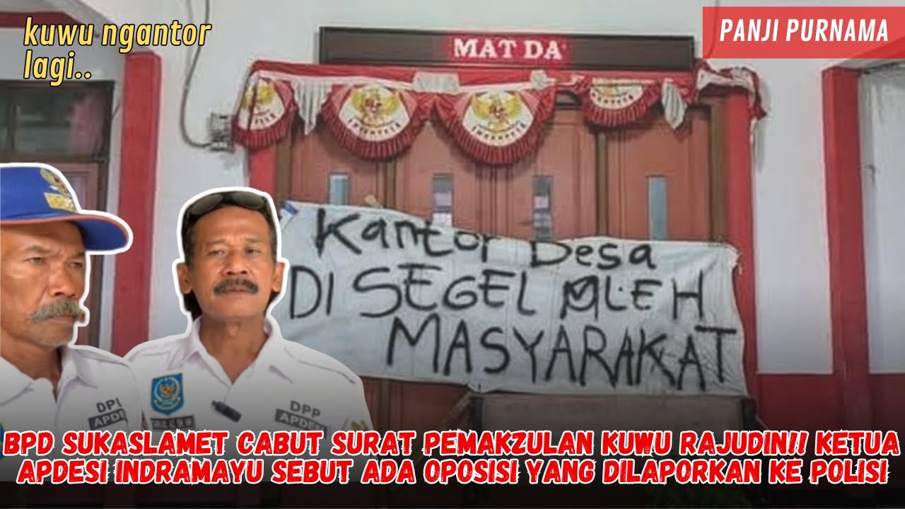KUWU SUKASLAMET LAPOR KE POLISI USAI GAGAL PEMAKZULAN, SERET WARGANYA DENGAN SANGKAAN PENGHASUTAN!!