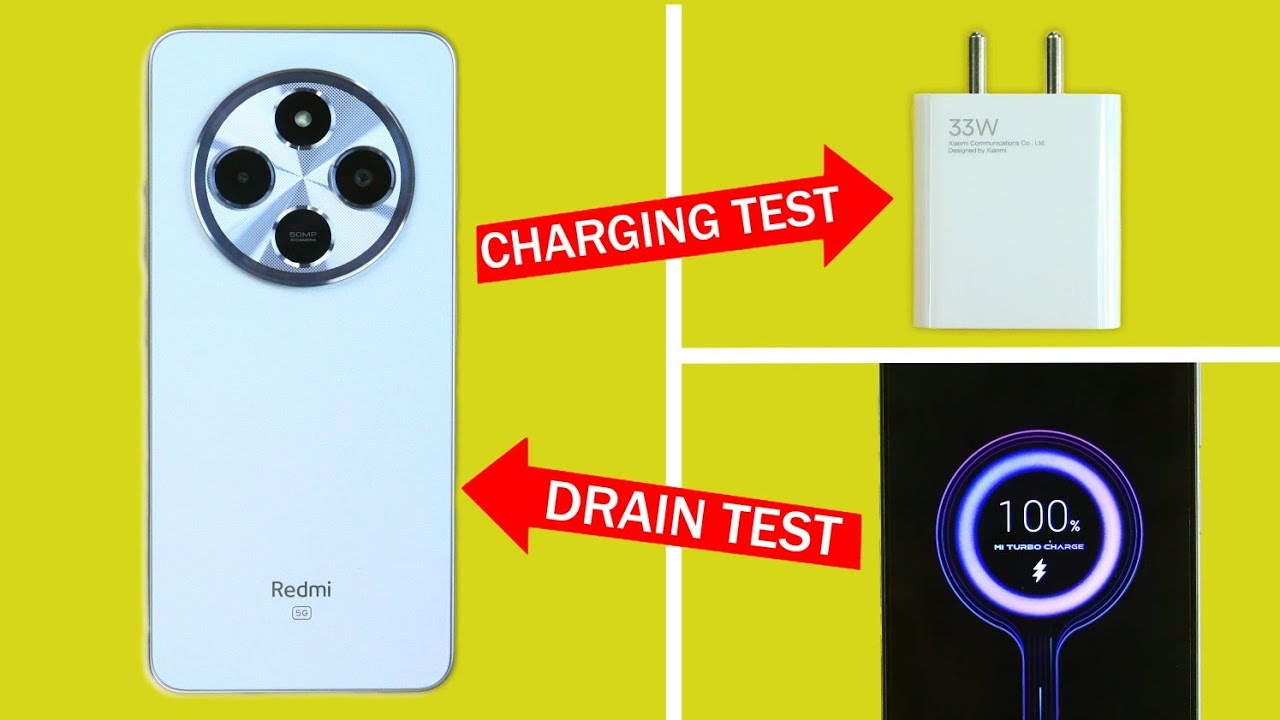 Redmi A4 5G Battery Drain Test 100% to 0% || Redmi A4 5G Speed Charging Test 0% to 100%