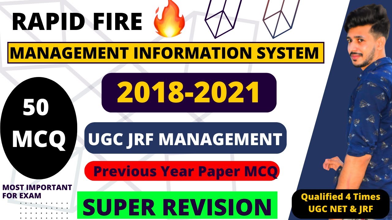 Management Information System Mcq || Ugc Jrf Management || Past Year Mcq by Akash Singh Yadav