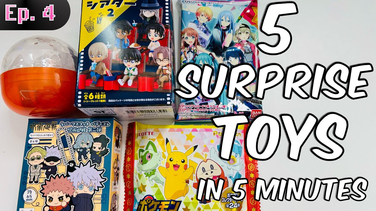 5 Mystery Toys in 5 Minutes Ep4 - Jujutsu Kaisen, Project Sekai & Capsule Toys