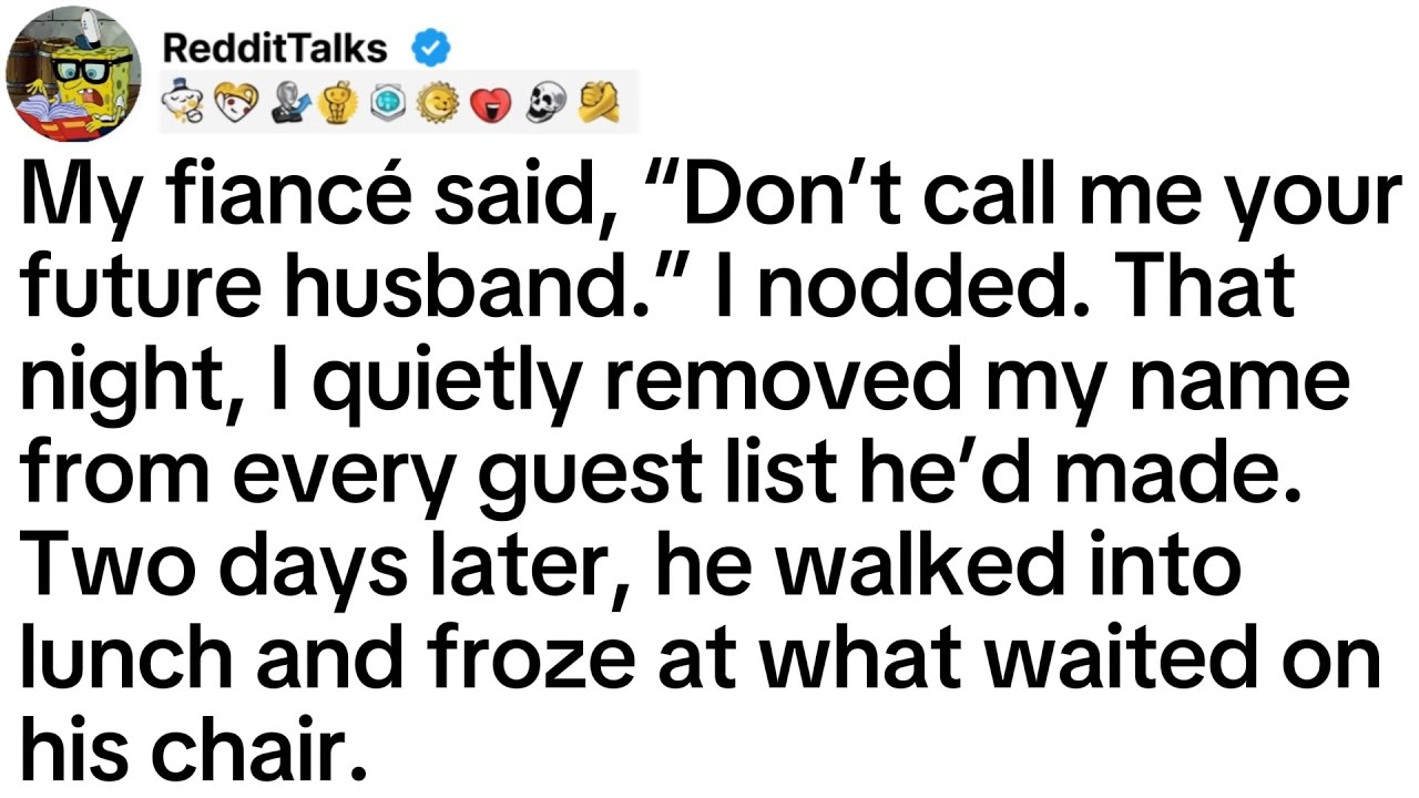 My fiancé said, “Don’t call me your future husband.” I nodded. That night, I quietly removed...