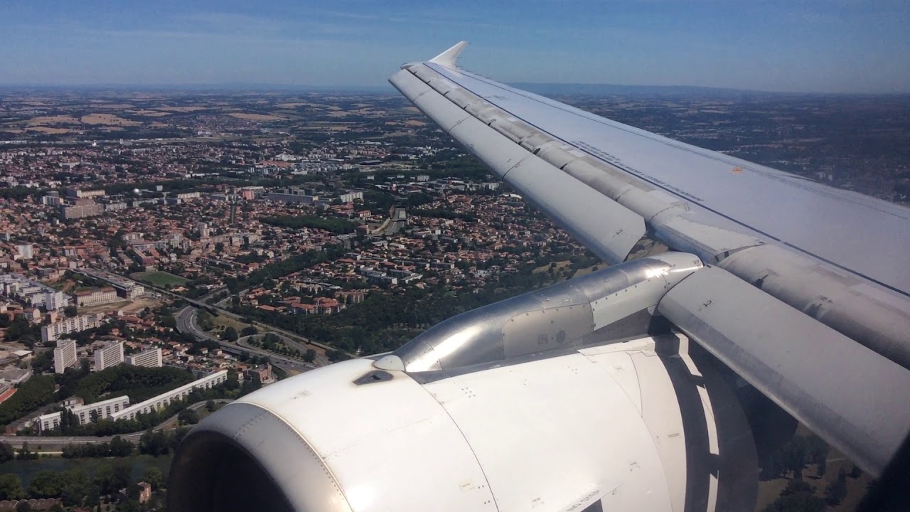 atterrissage à Toulouse Blagnac en A320 Air-France