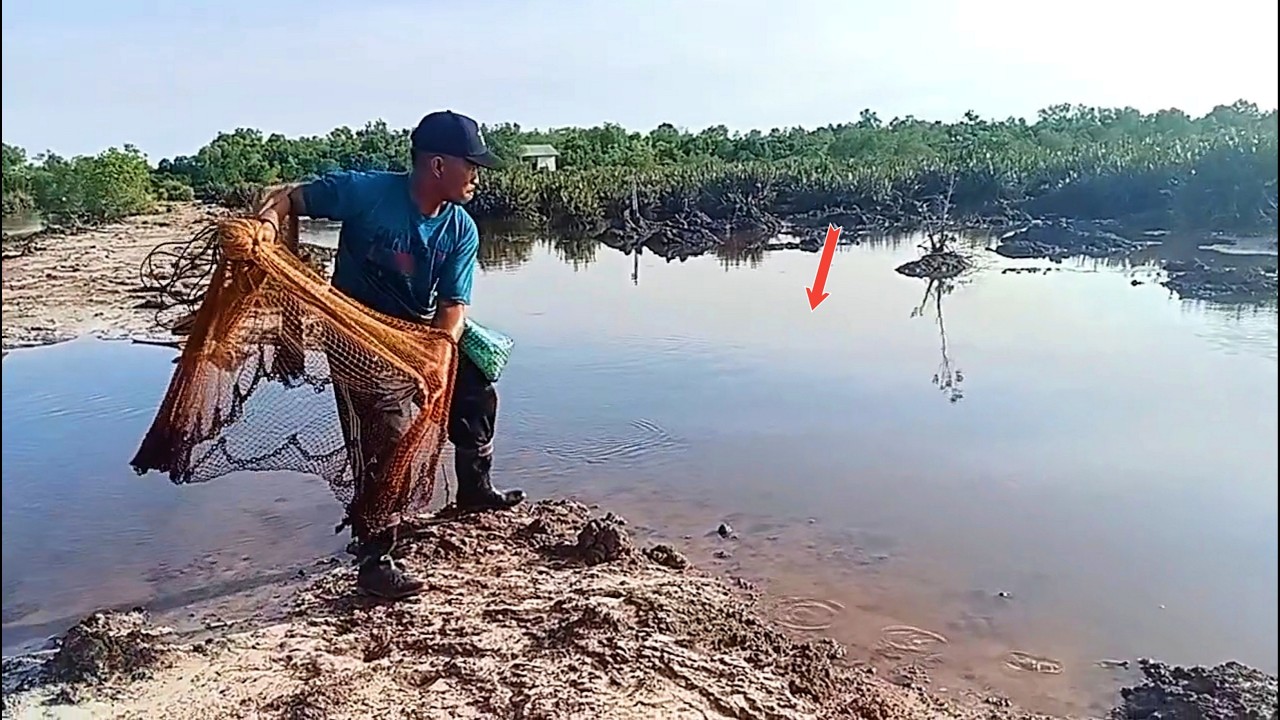 BARU TIGA KALI TEBARAN SUDAH DAPAT SEBANYAK INI IKAN