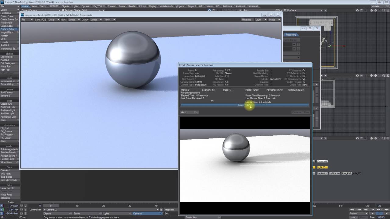 LIGHTWAVE 3D AMBIENT OCCLUSION TUTORIAL - EN ESPA&Ntilde;OL