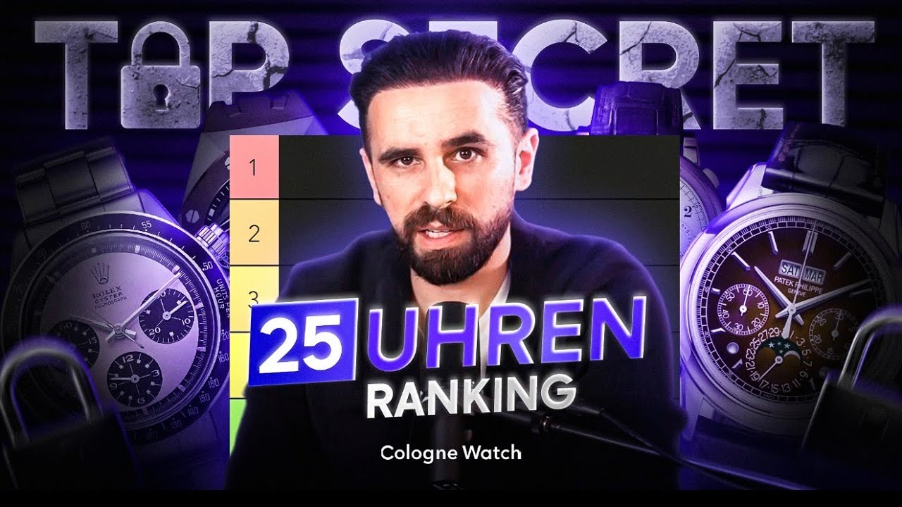 Top Secret 25 Uhren | Apo Ranking | Welche Uhr verdient Platz 1 | Rolex | Patek | Omega