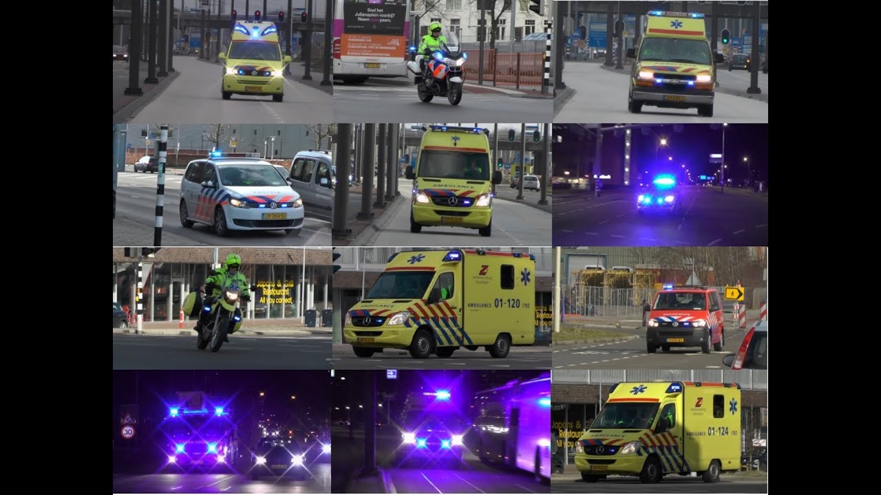 [Dagcompilatie 23.02.'15] Brandweer, Ambulance en Politie met spoed in Groningen