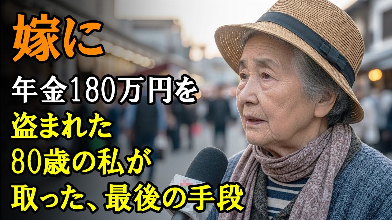嫁に年金180万円を盗まれた80歳の私が取った、最後の手段