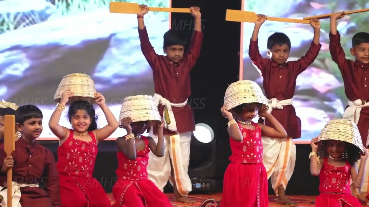 🌊🎣 Enchanting Fisherman Dance by 1st Standard Kids | Amalraj School | A Must-Watch Performance! 💃✨