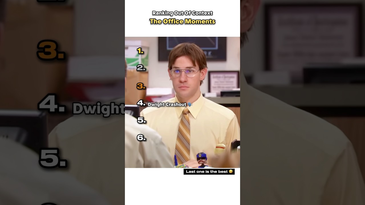 Ranking Out Of Context The Office Moments 😂 #ranked #funny