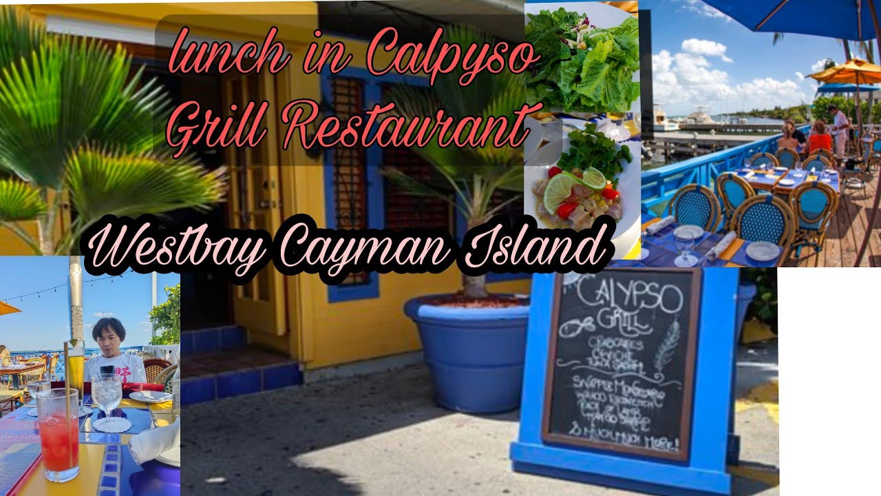 Eating lunch with my hubby in Calypso Grill Restaurant in Cayman Island 😊