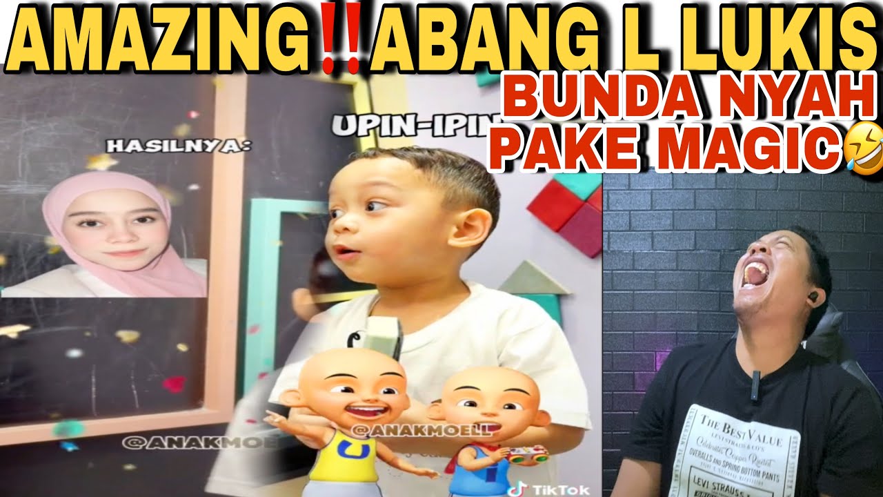 AMAZING‼️ABANG L LUKIS BUNDANYA PAKE MAGIC LANGSUNG JADI -GEMES BANGET