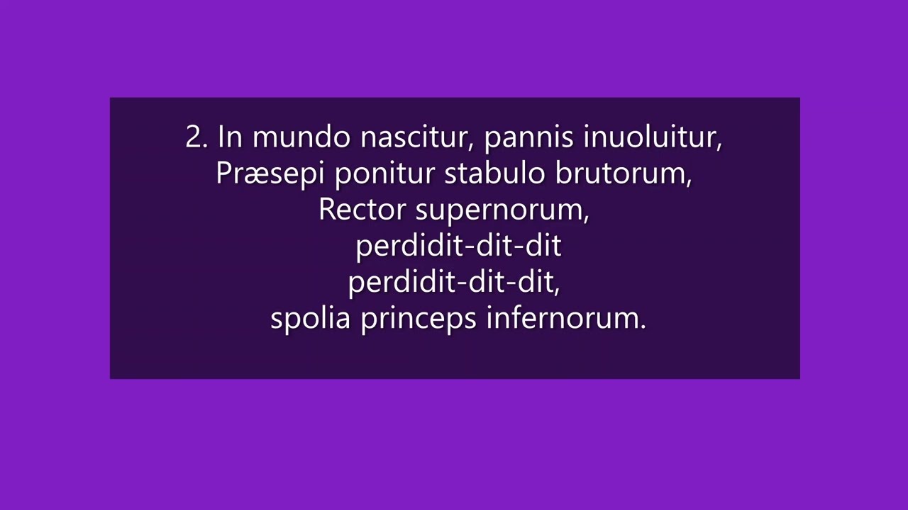 Personent Hodie CX Benedictines...Apostles Text lyrics - English CAPTIONs