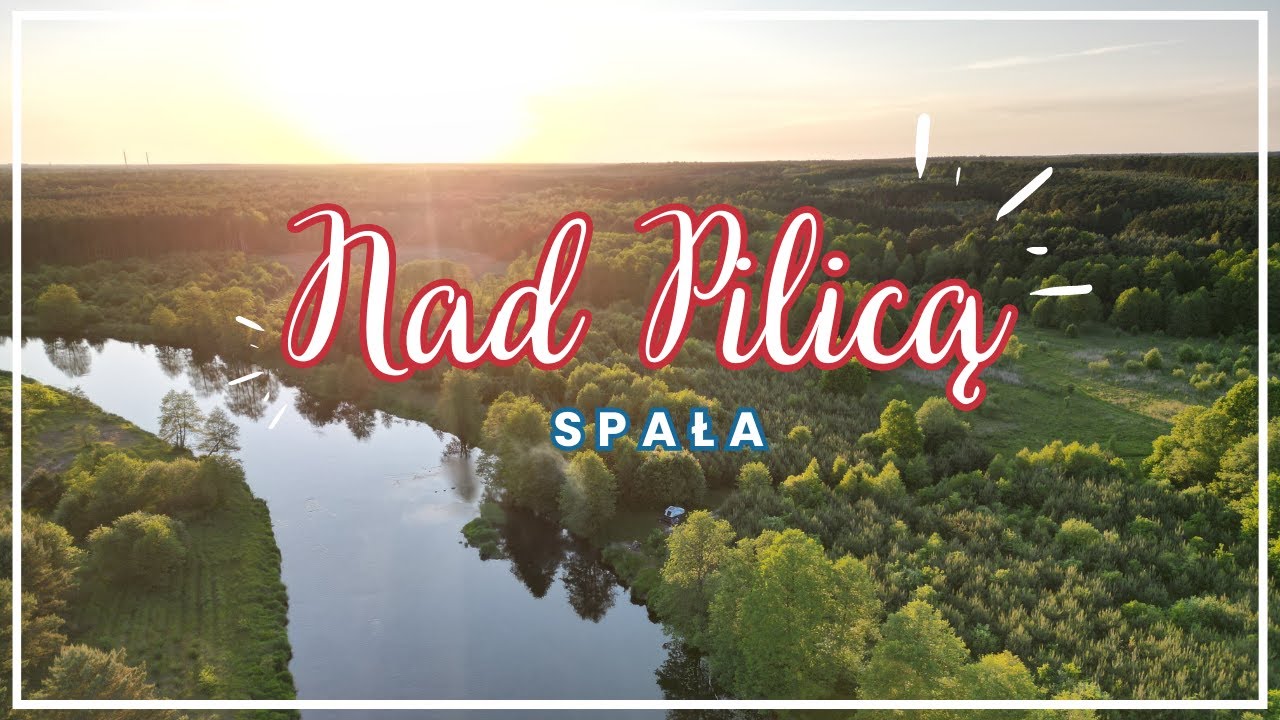 Lot nad Pilicą k. Spały | Nocleg na dziko w namiocie dachowym | Zach&oacute;d słońca nad rzeką