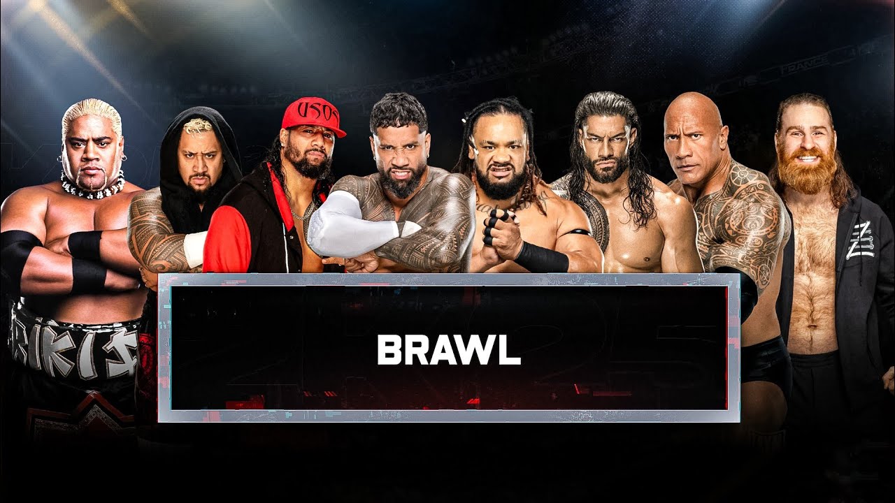 WWE 2K25 - Backstage Brawl 8 Man Gameplay