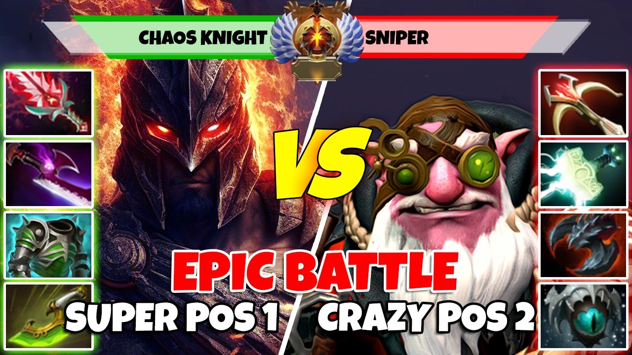 CHAOS KNIGHT (Carry) vs SNIPER (Mid) - Epic Battle Of Immortal Rank Dota 2 Players - Z Dota 2