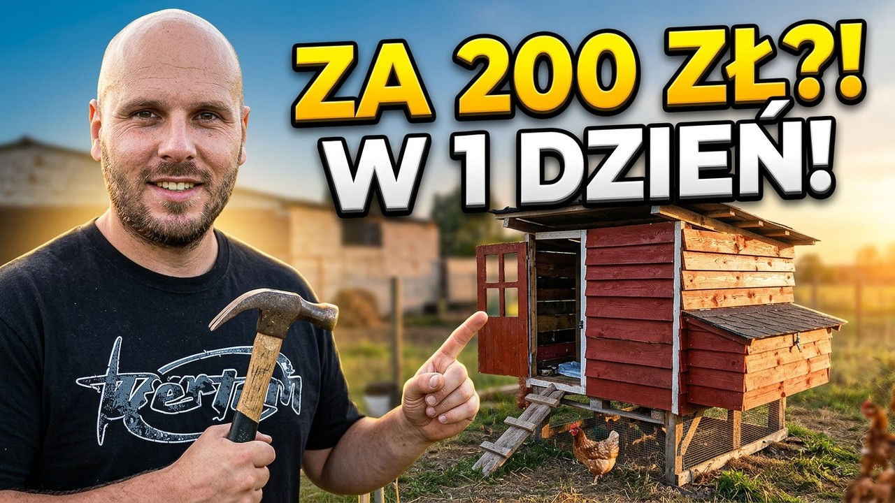 Kurnik za 200 zł w 1 dzień? Zobacz jak to zrobić (DIY)