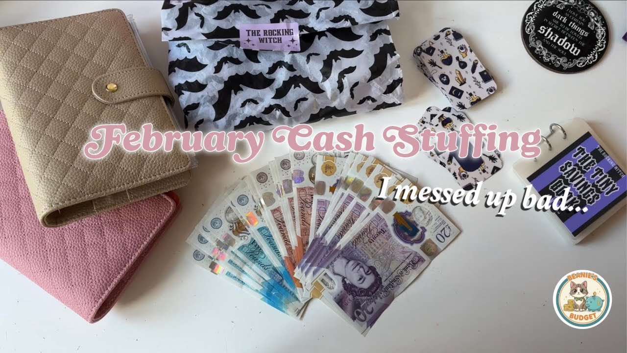 February Cash Stuffing I messed up so much 😅