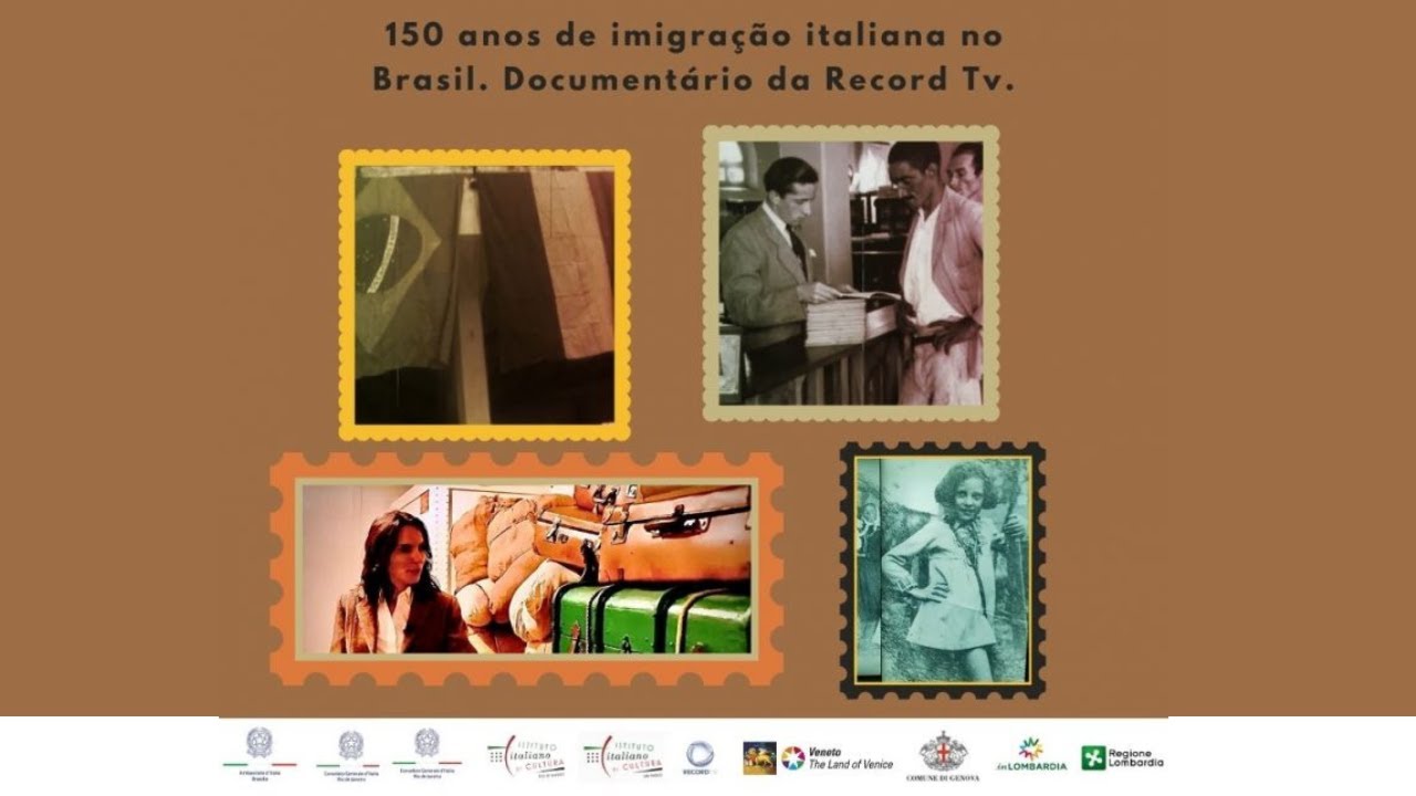 150 anos de imigração italiana no Brasil. Documentário Tv Record