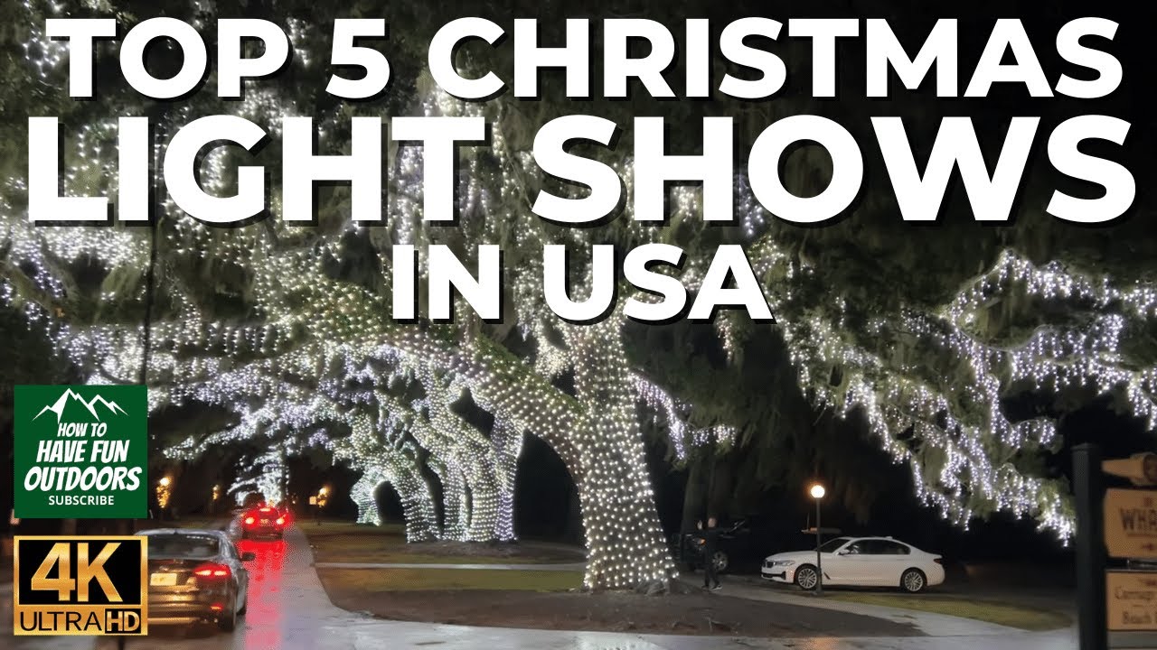 Top 5 Christmas Light Shows in USA in 4K!
