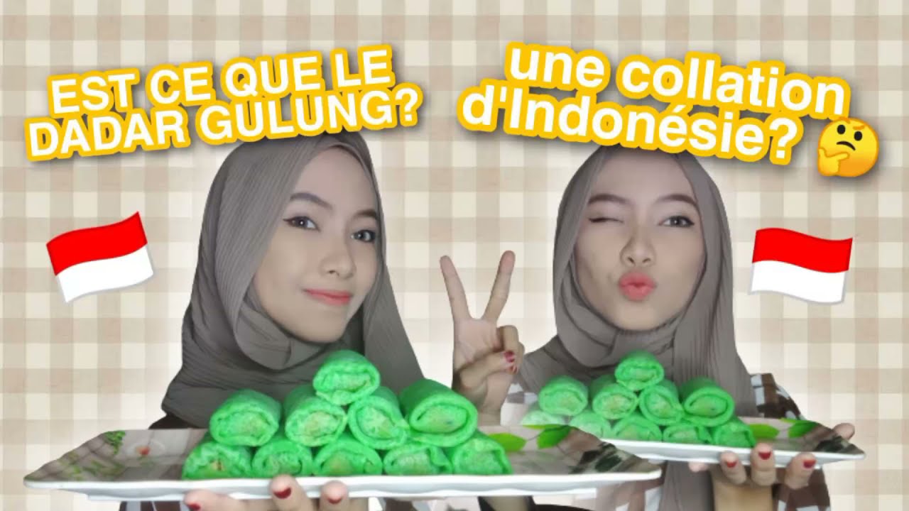Dadar Gulung - Cr&ecirc;pes de coco au pandan | How to make Dadar Gulung simple & easy (Indonesian Food)