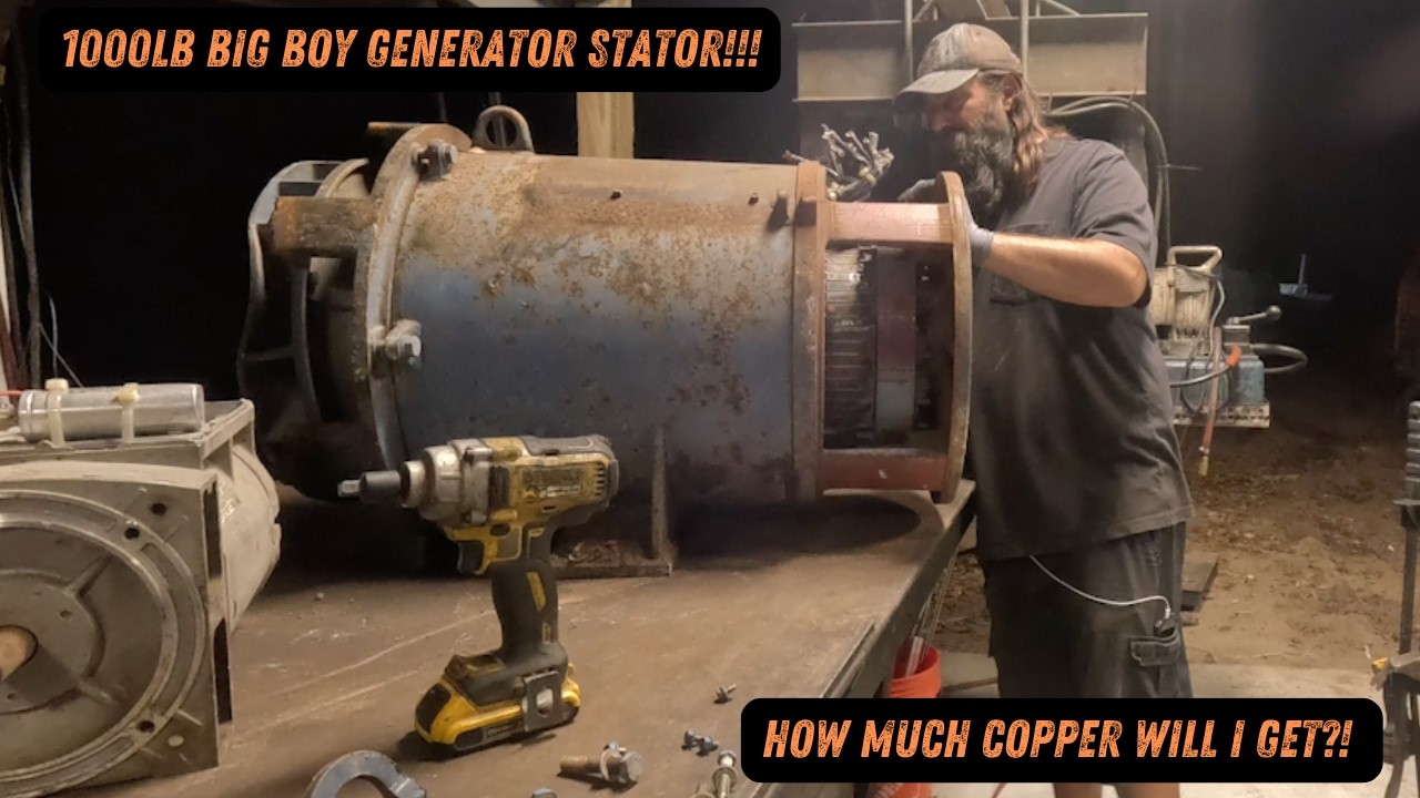1000LB Generator Stator!!! Excellent Start to a Scrap-a-thon Weekend! p1