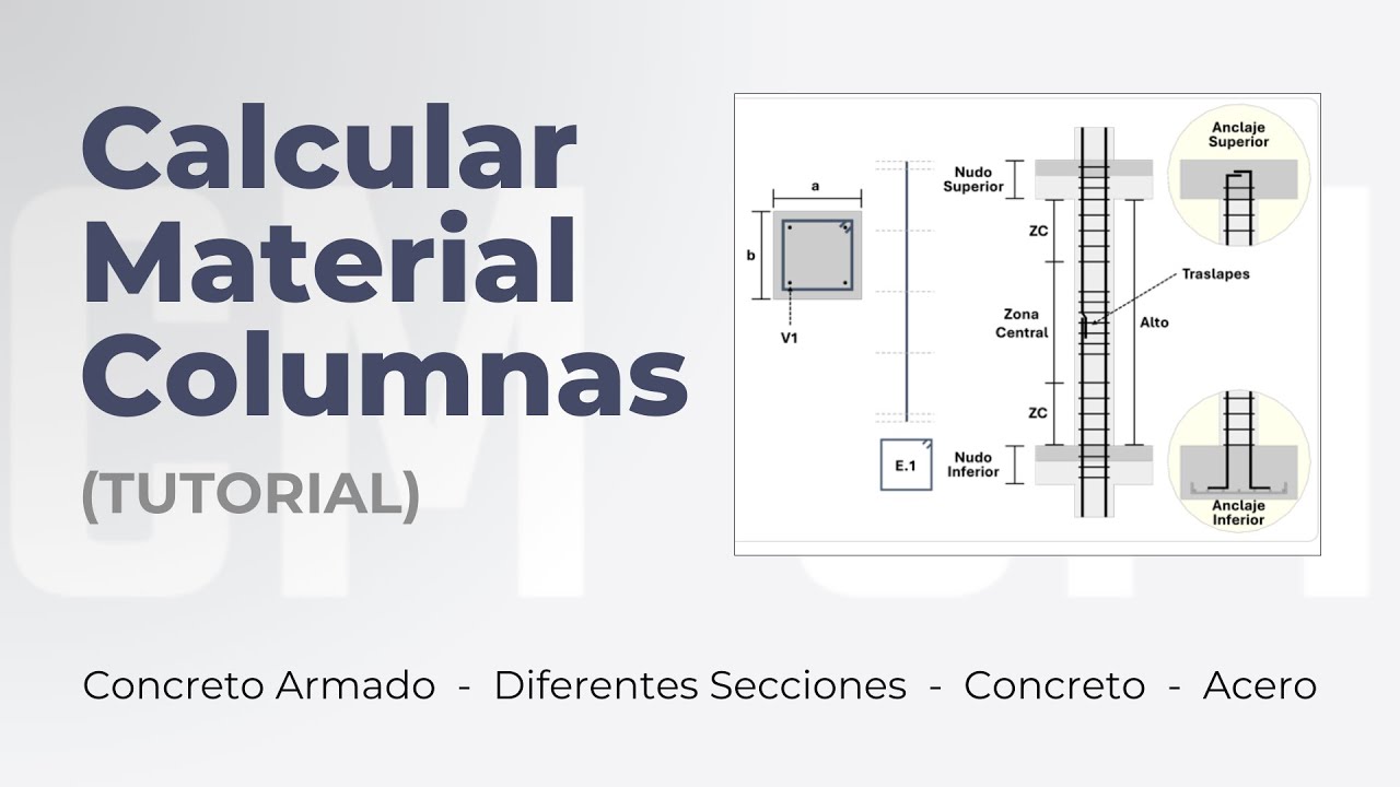 ¿Cómo calcular el material para una columna? - Concreto y Acero