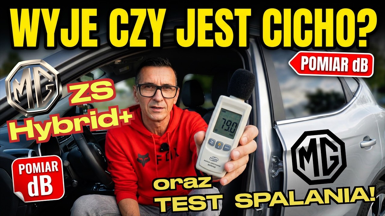 MG ZS Hybrid+cz.4 Ile to pali i jak bardzo jest głośny?Test spalania i pomiar decybeli podczas jazdy