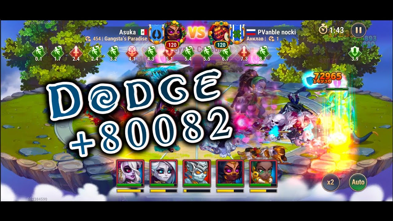 This Is Broken&hellip; +80K Dodge Makes My Team Untouchable! Hero Wars.