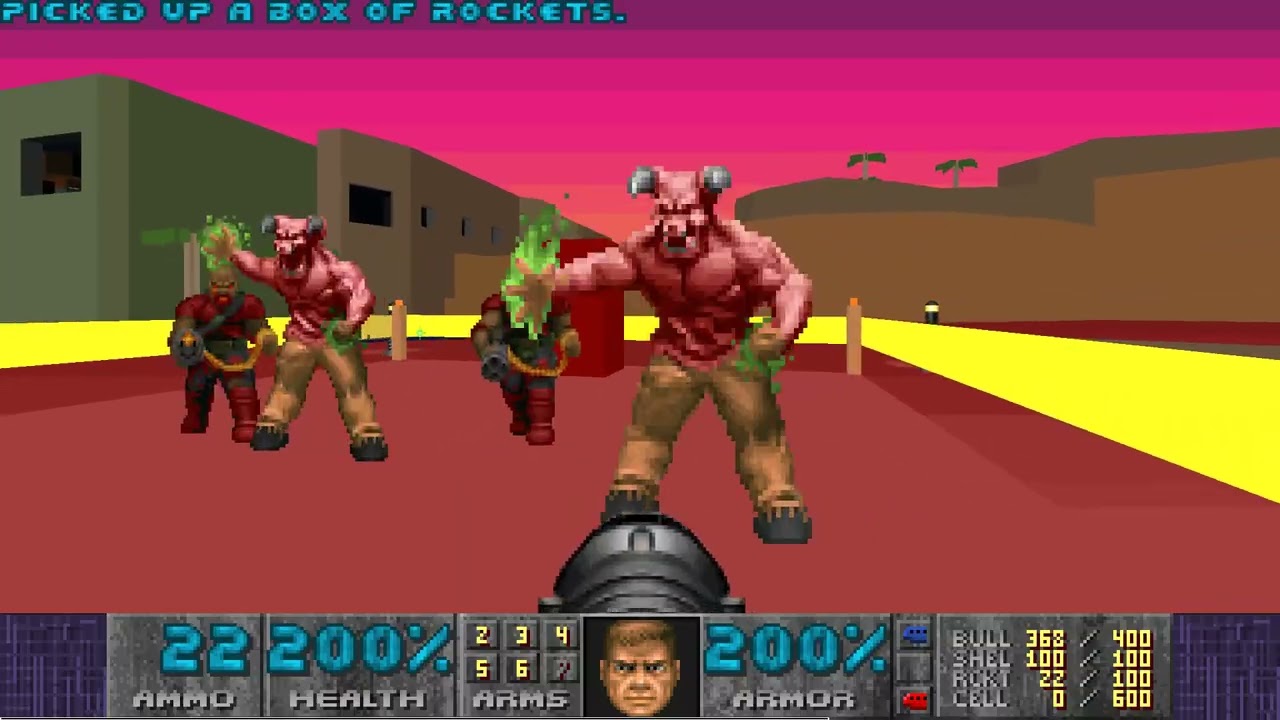 DOOM2 Paint It DOOM Map11 UV-MAX in 10:23.40