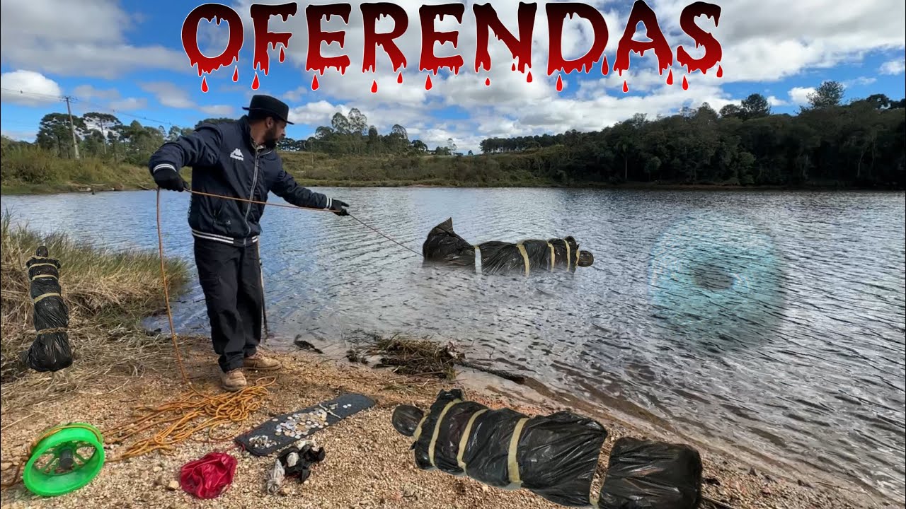 Ainda estou chocado com este  lago das oferendas