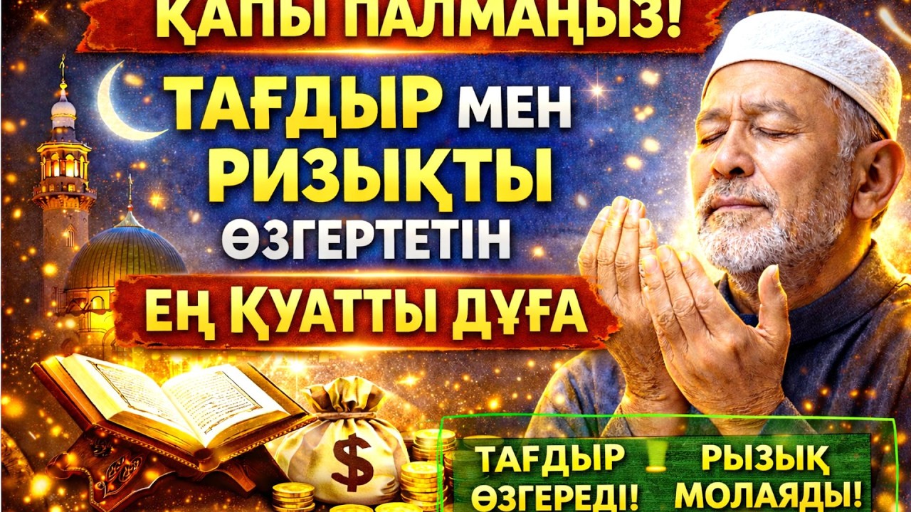 ҚАПЫ ПАЛМАҢЫЗ! 🤲 Рамазанның Соңғы Түндеріндегі Тағдыр мен Ризықты Өзгертетін Ең Қуатты Дұға