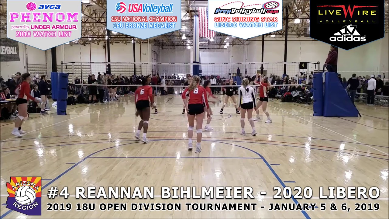 2020 Libero Reannan Bihlmeier top defensive plays from Arizona Region 18U Open #1 - Jan. 5 & 6, 2019