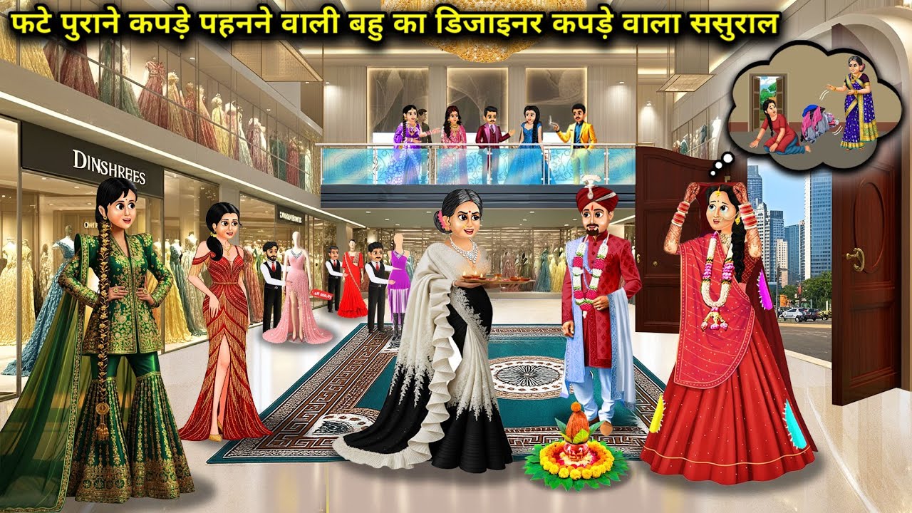 फटे पुराने कपड़े पहनने वाली बहु का डिजाइनर कपड़े वाला ससुराल | Old Clothes Wears Bahu Has Designer