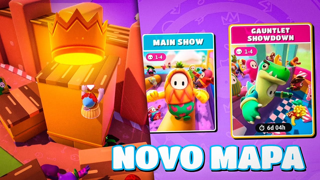 JOGANDO O NOVO MODO E NOVOS MAPAS DE FALL GUYS SEGUNDA TEMPORADA!