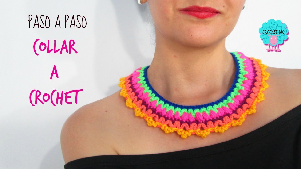 Tutorial collar a crochet / muy fácil