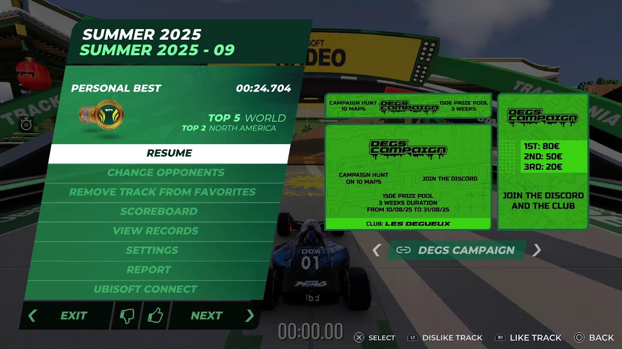 09 WR Hunt -Trackmania (5th world)