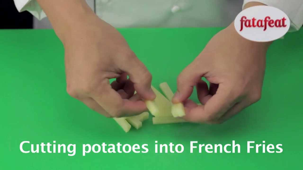 Lesson: Cutting potatoes into French Fries - Fatafeat Academy - Fatafeat