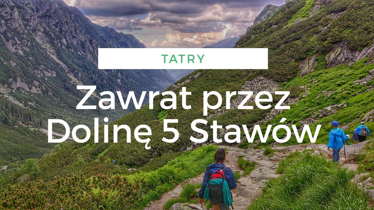 Przełęcz ZAWRAT (2159m.n.p.m) od Doliny 5 Stawów z 8 i 12 latkiem oraz ucieczka przed burzą...