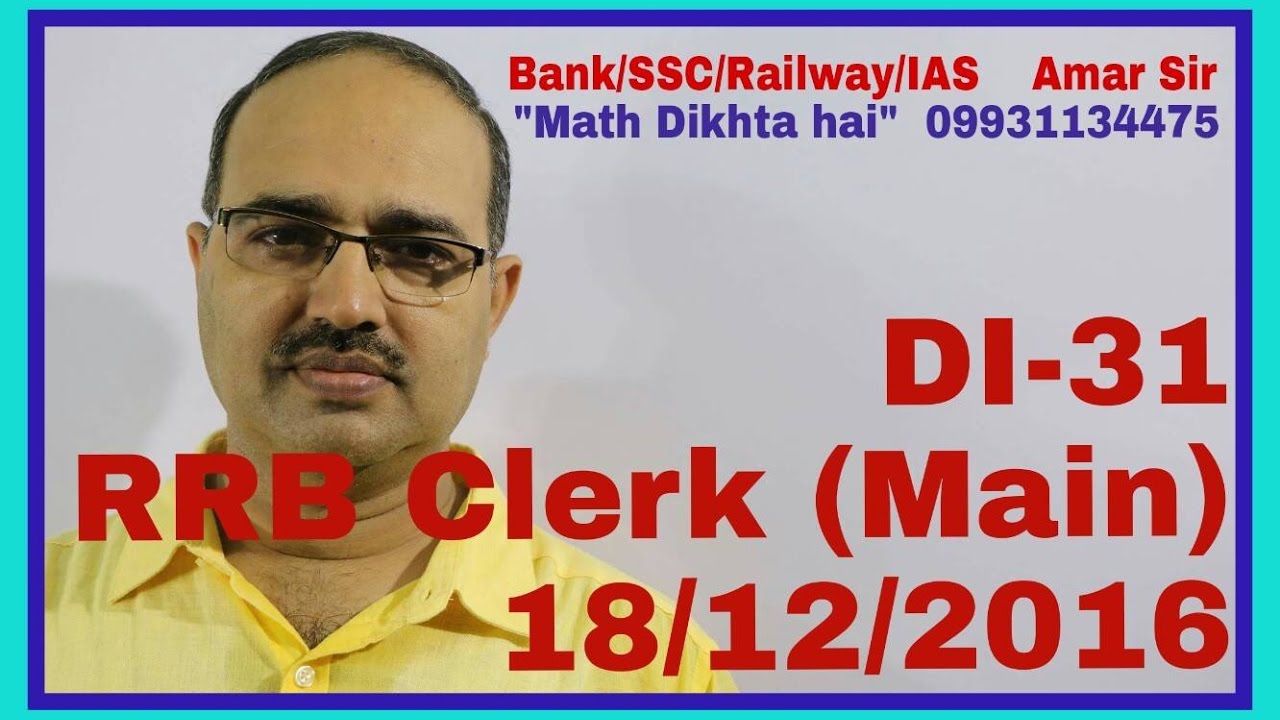 Data Interpretation-31 [RRB Clerk (Main) (18-12-2016)]: Shortcut Tricks: By Amar Sir